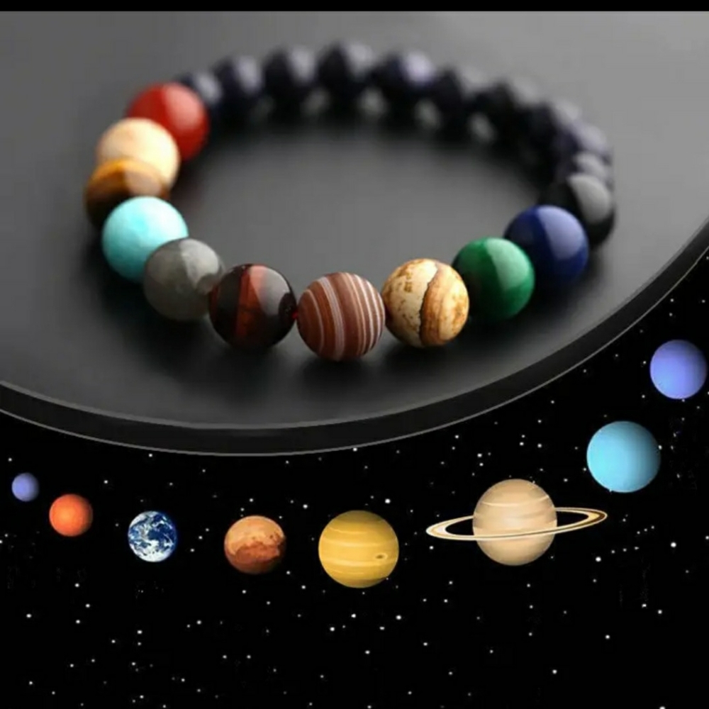 Solar System Natural Stone Bracelet